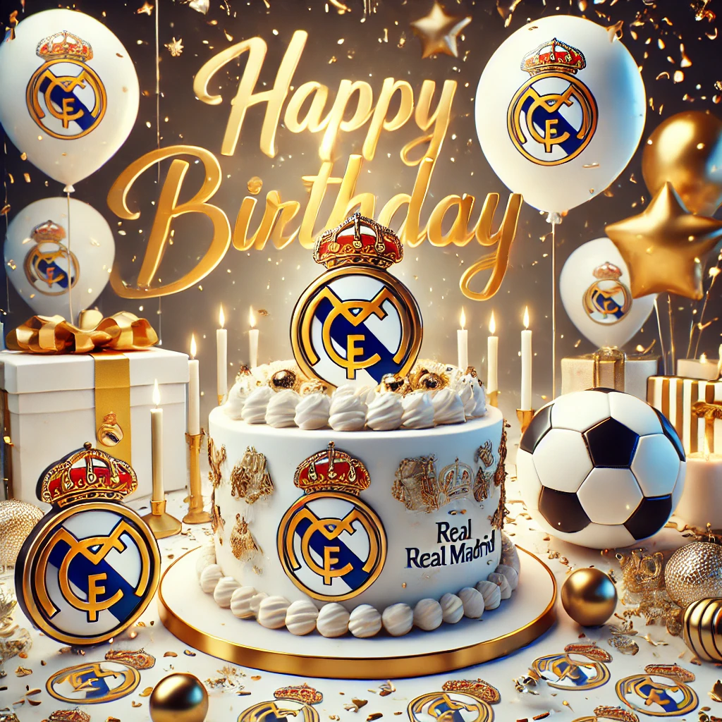 Football Happy Birthday Real Madrid Fan Card