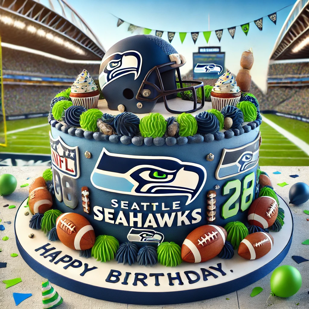 American Football Happy Birthday Seattle Seahawks Supporter