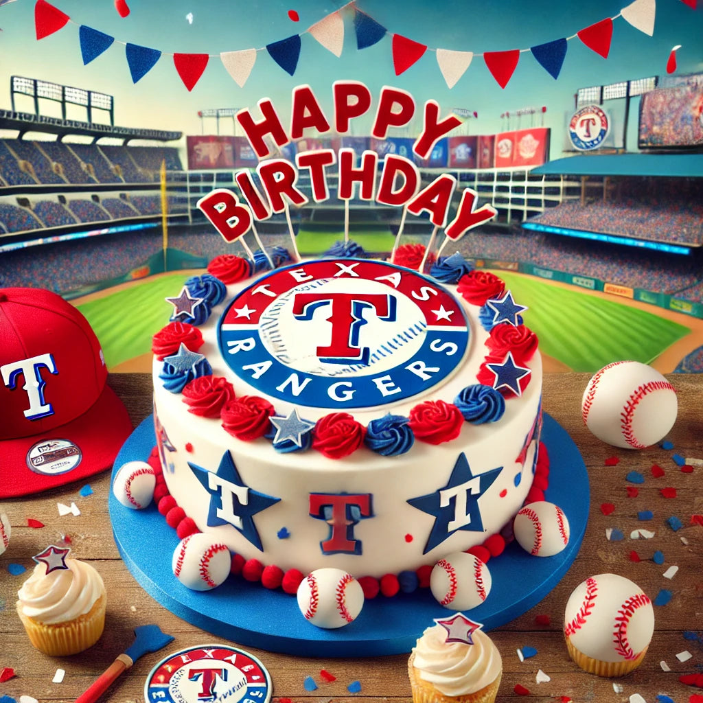 Baseball Happy Birthday Texas Rangers Supporter