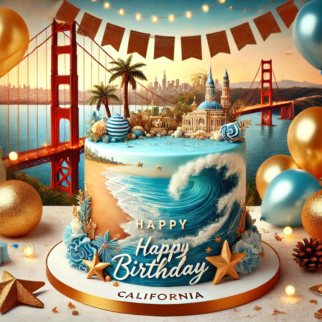 California Happy Birthday Video Greeting – Digital Card for Proud Californians via WhatsApp & Messenger