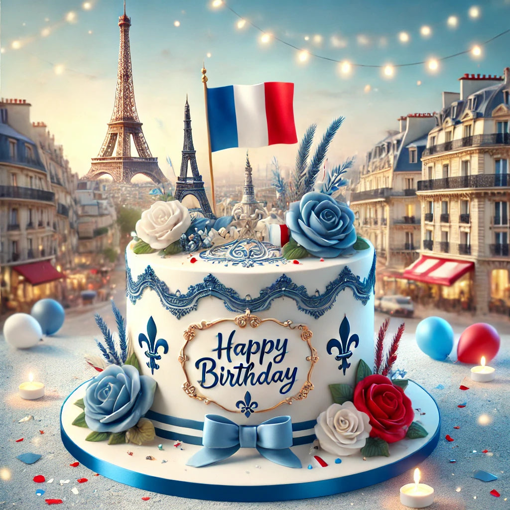 France Happy Birthday to a True Patriot – Digital Video Greeting Card for WhatsApp & Messenger