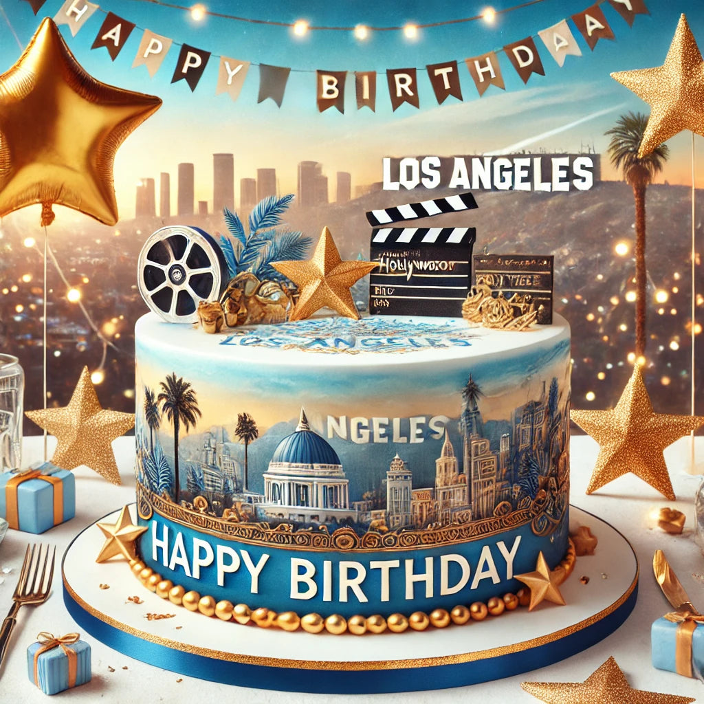 Los Angeles Happy Birthday Video Greeting – Digital Card for Proud Angelenos via WhatsApp & Messenger