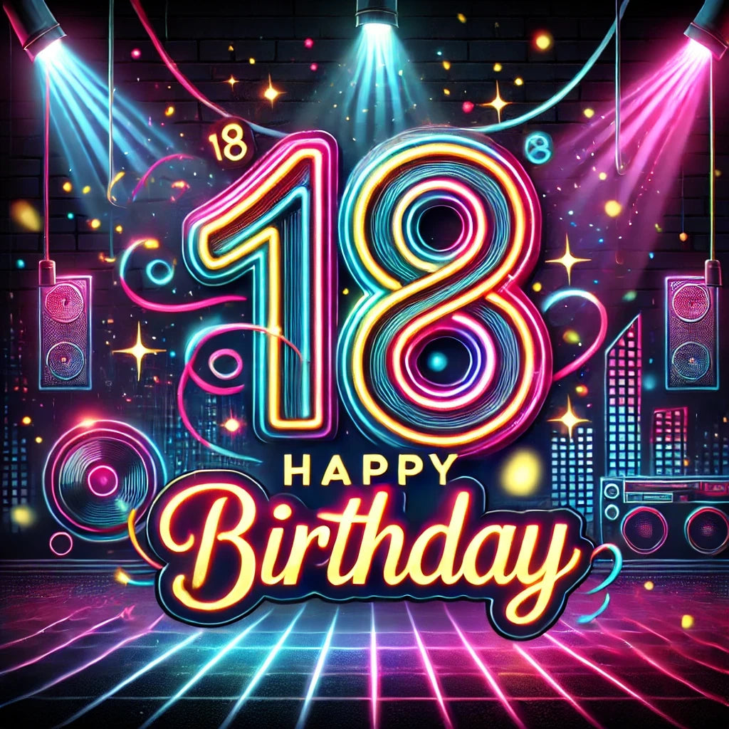 18th Birthday Video Greeting – Digital Coming-of-Age Card for WhatsApp & Messenger