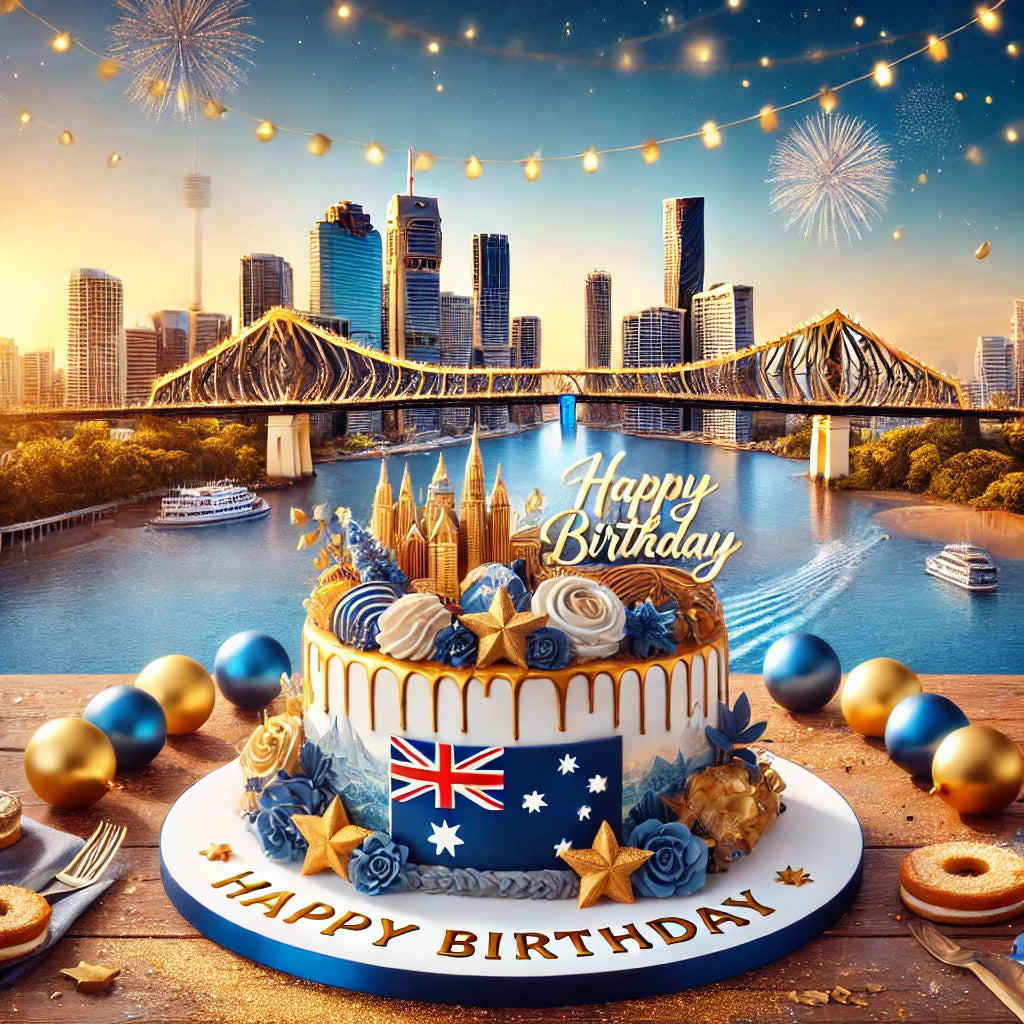 Brisbane Happy Birthday Video Greeting – Digital Card for Proud Queenslanders via WhatsApp & Messenger