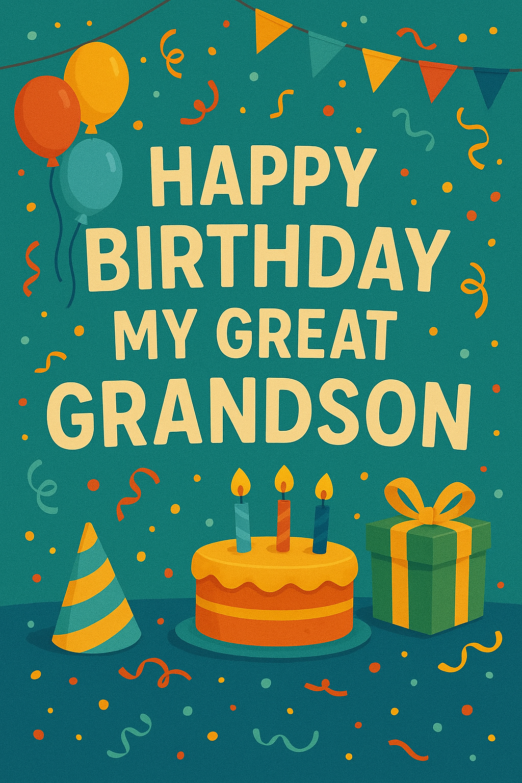 Happy Birthday Great Grandson – Heartfelt Video Card for WhatsApp & All Messaging Apps