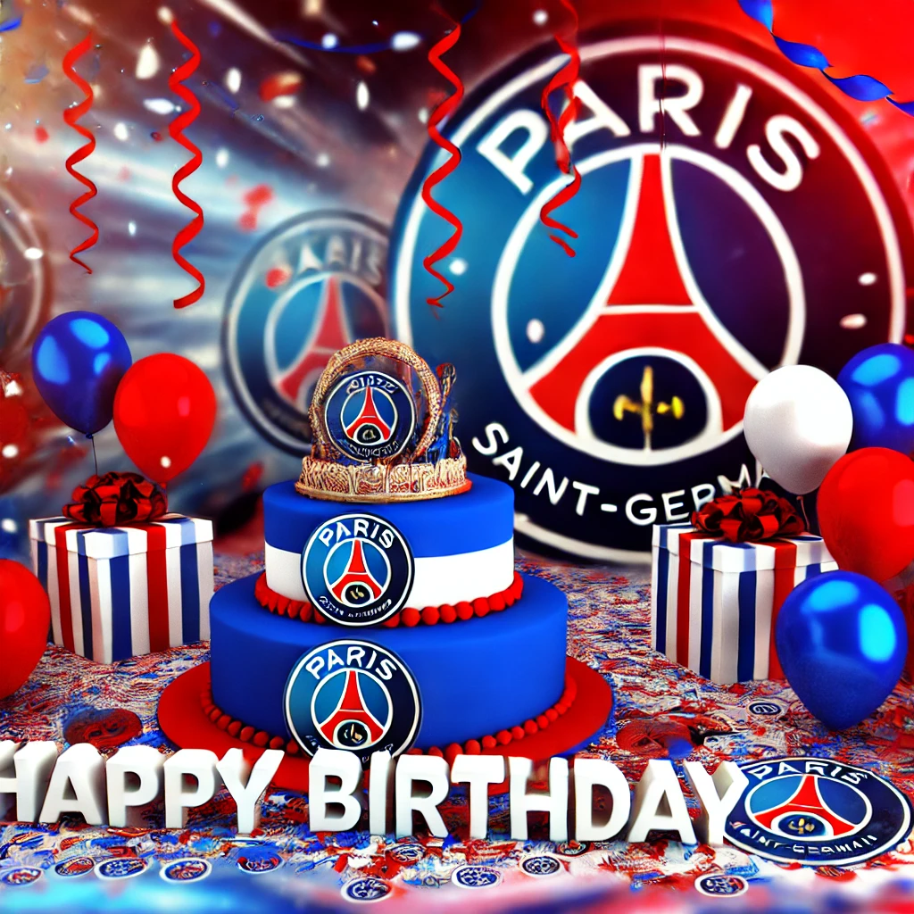 Football Happy Birthday Paris Saint-Germain Fan