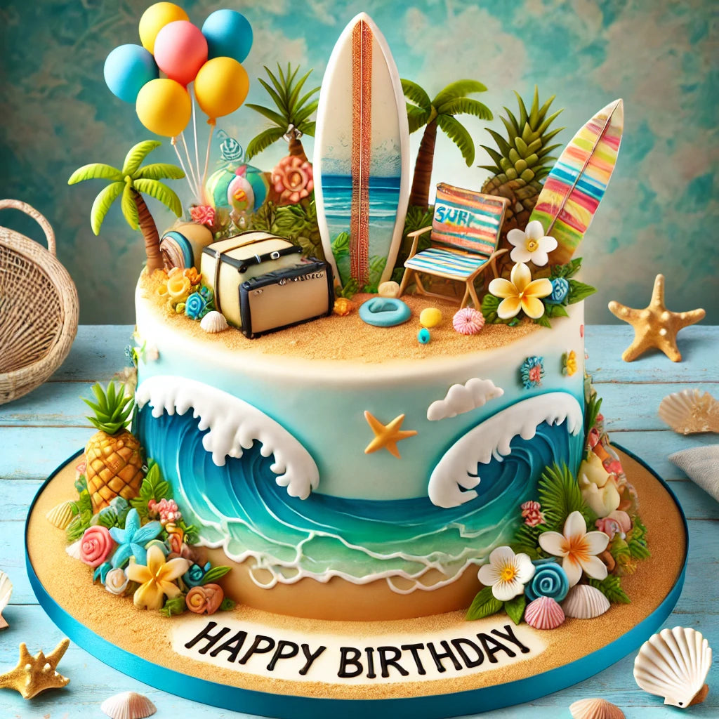 Happy Birthday Surfing Fan Video Celebration