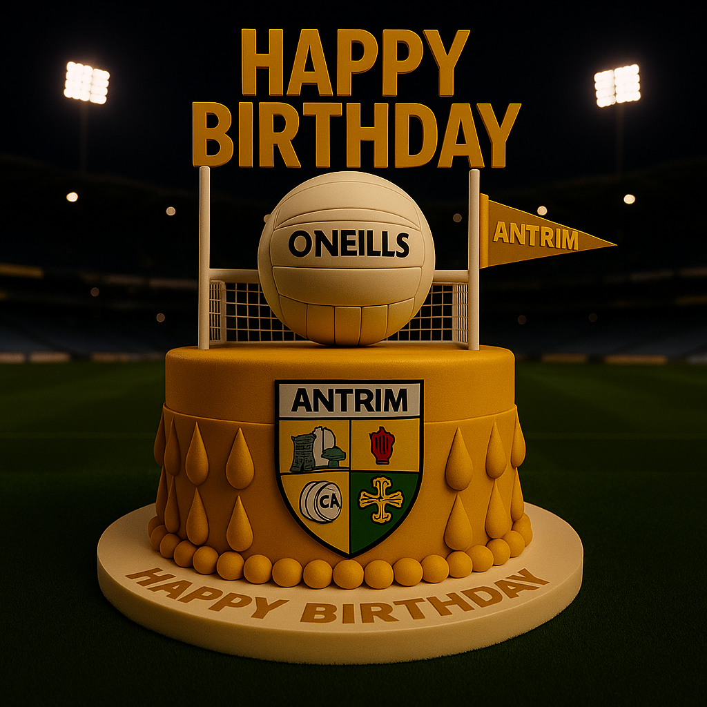 Happy Birthday – Antrim GAA Fan Video Message on WhatsApp (Instantly Download)