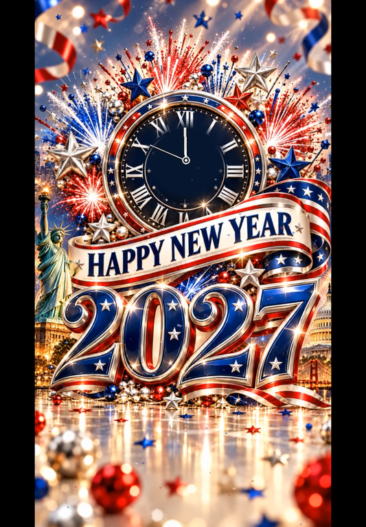 Happy New Year 2027 New York Celebration Video for WhatsApp