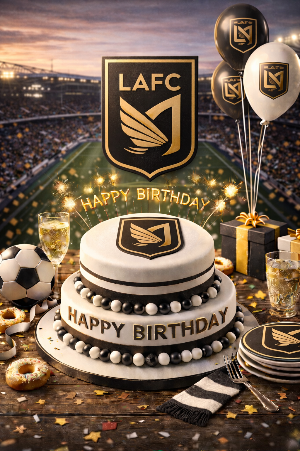 Happy Birthday LAFC Fan Send a Video Message Instantly via WhatsApp