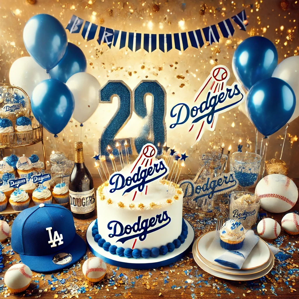 Baseball Happy Birthday Los Angeles Dodgers Supporter