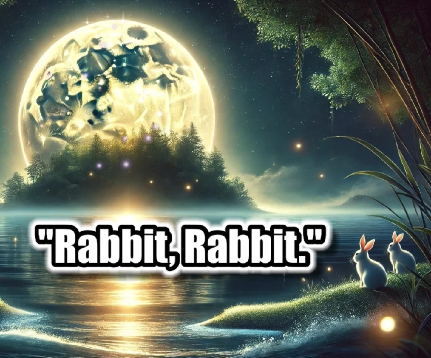 1st Day of the Month Say Rabbit Rabbit Good Luck Message