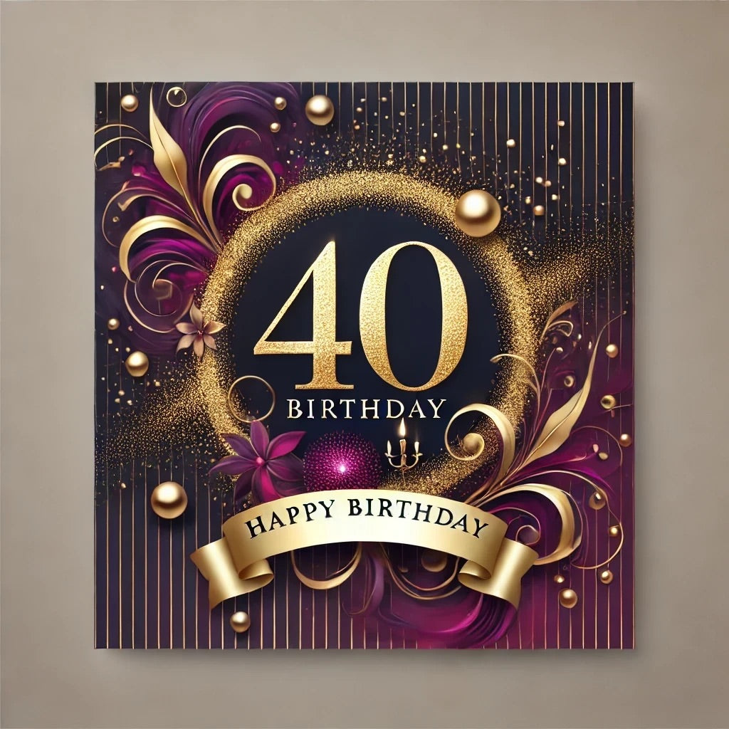 40th Birthday Video Message sent instantly via Email,WhatsApp