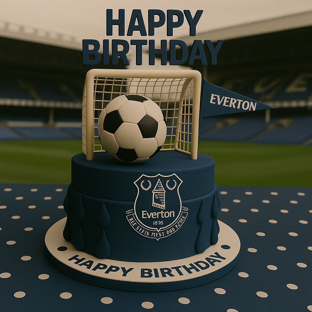 Soccer Happy Birthday Everton Supporter