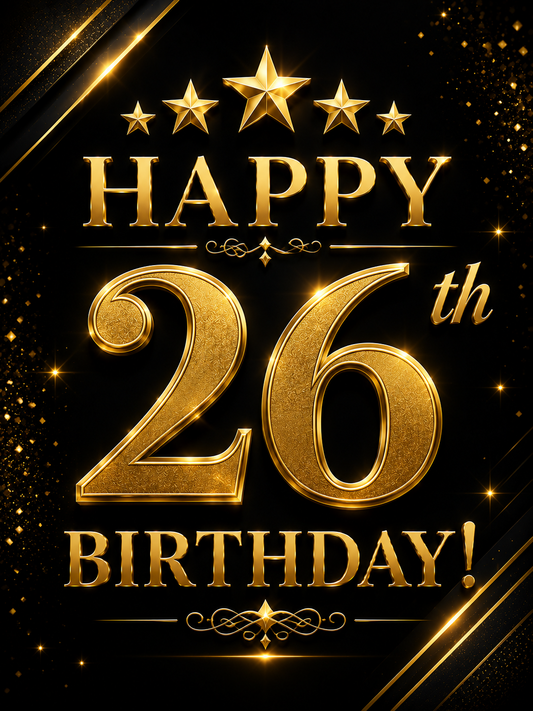 Happy 26th Birthday – Milestone Birthday Video Message for WhatsApp