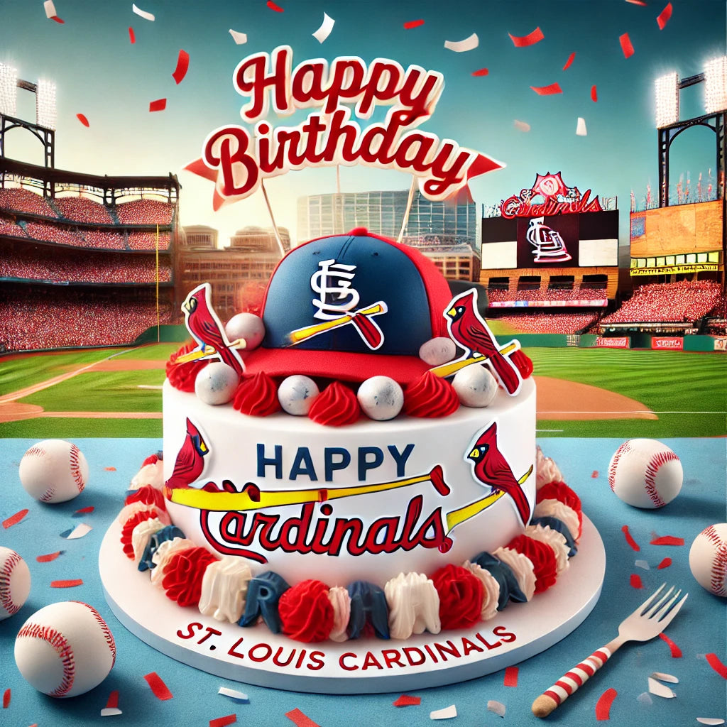 Baseball Happy Birthday St. Louis Cardinals Supporter