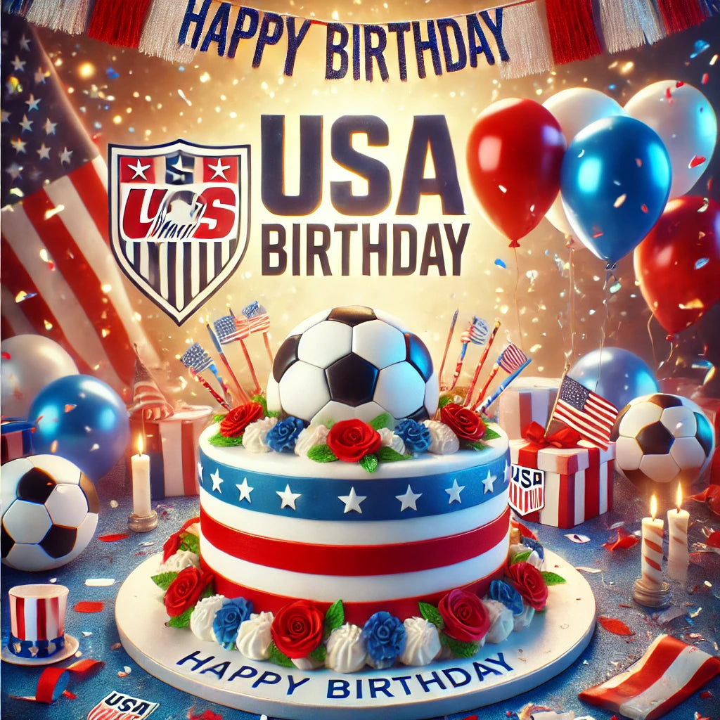 Football Happy Birthday USA Soccer Fan