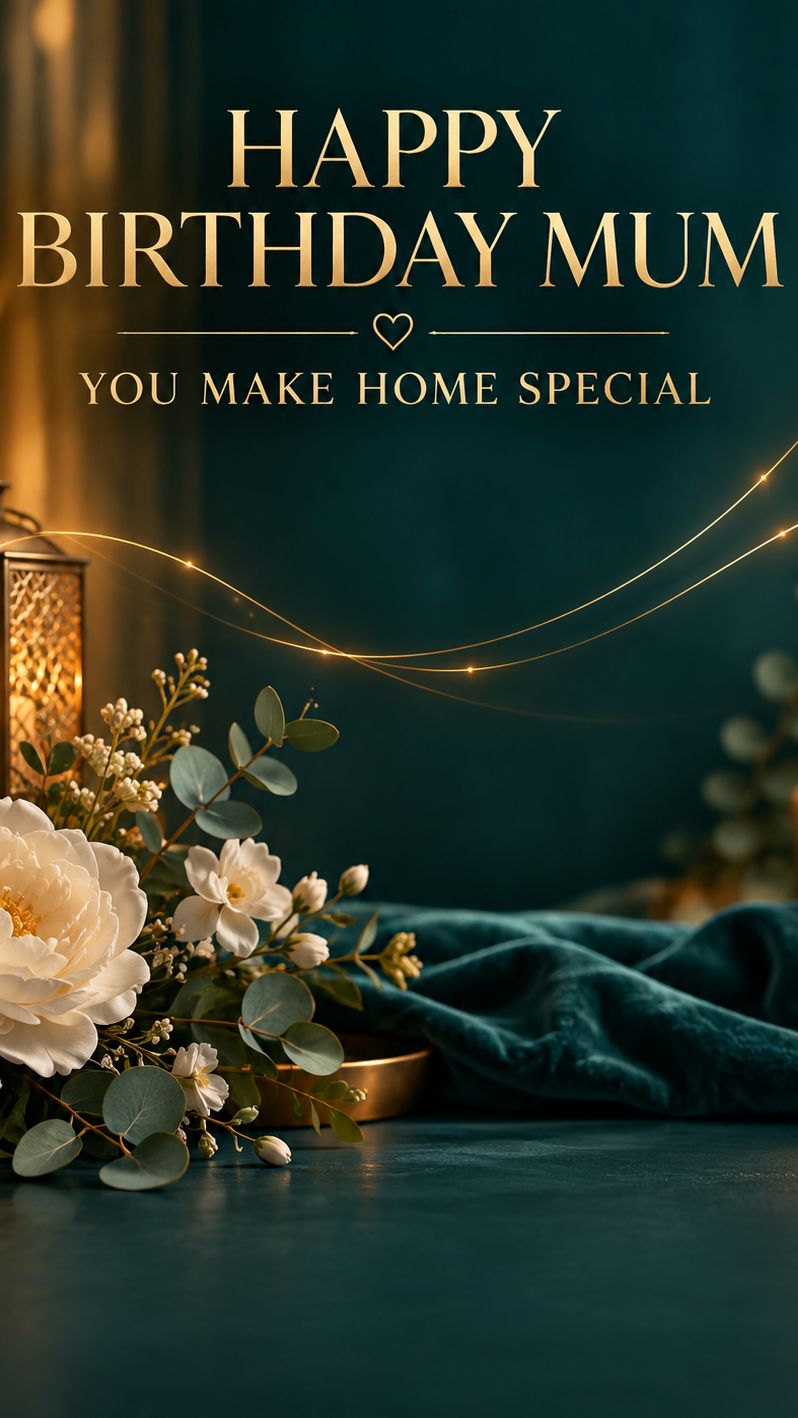 Happy Birthday Mum – You Make Our Home Special Video Message for WhatsApp