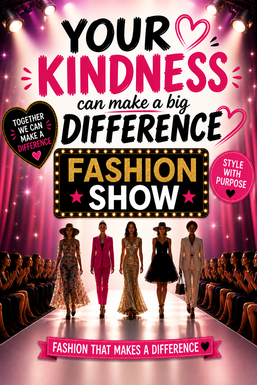 Charity Fashion Show Fundraiser – Promote Your Event with a Video Message