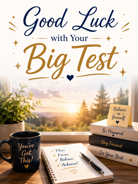 Good Luck with Your Big Test – Encouragement Video Message for WhatsApp
