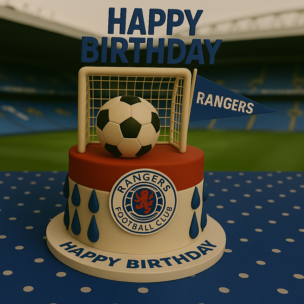 Soccer Happy Birthday Glasgow Rangers Supporter