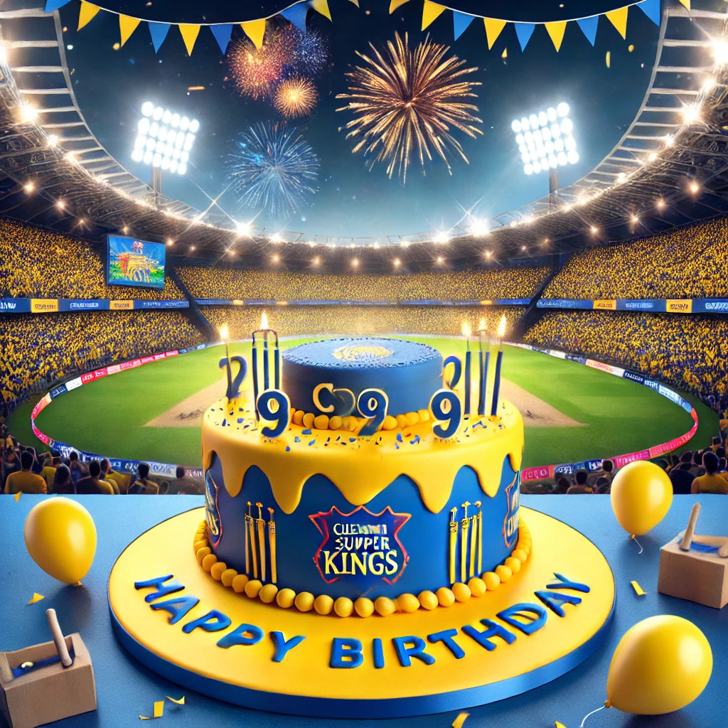 Cricket Happy Birthday CSK Fan Chennai Super Kings Supporter