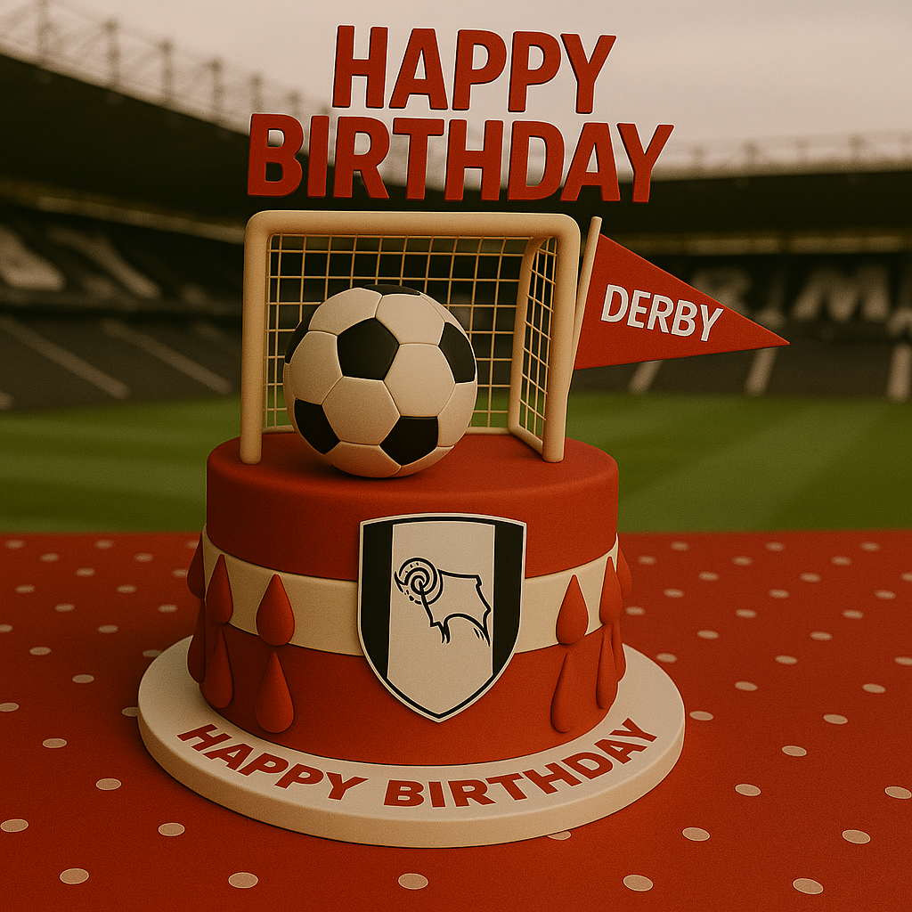 Soccer Happy Birthday Derby County Supporter