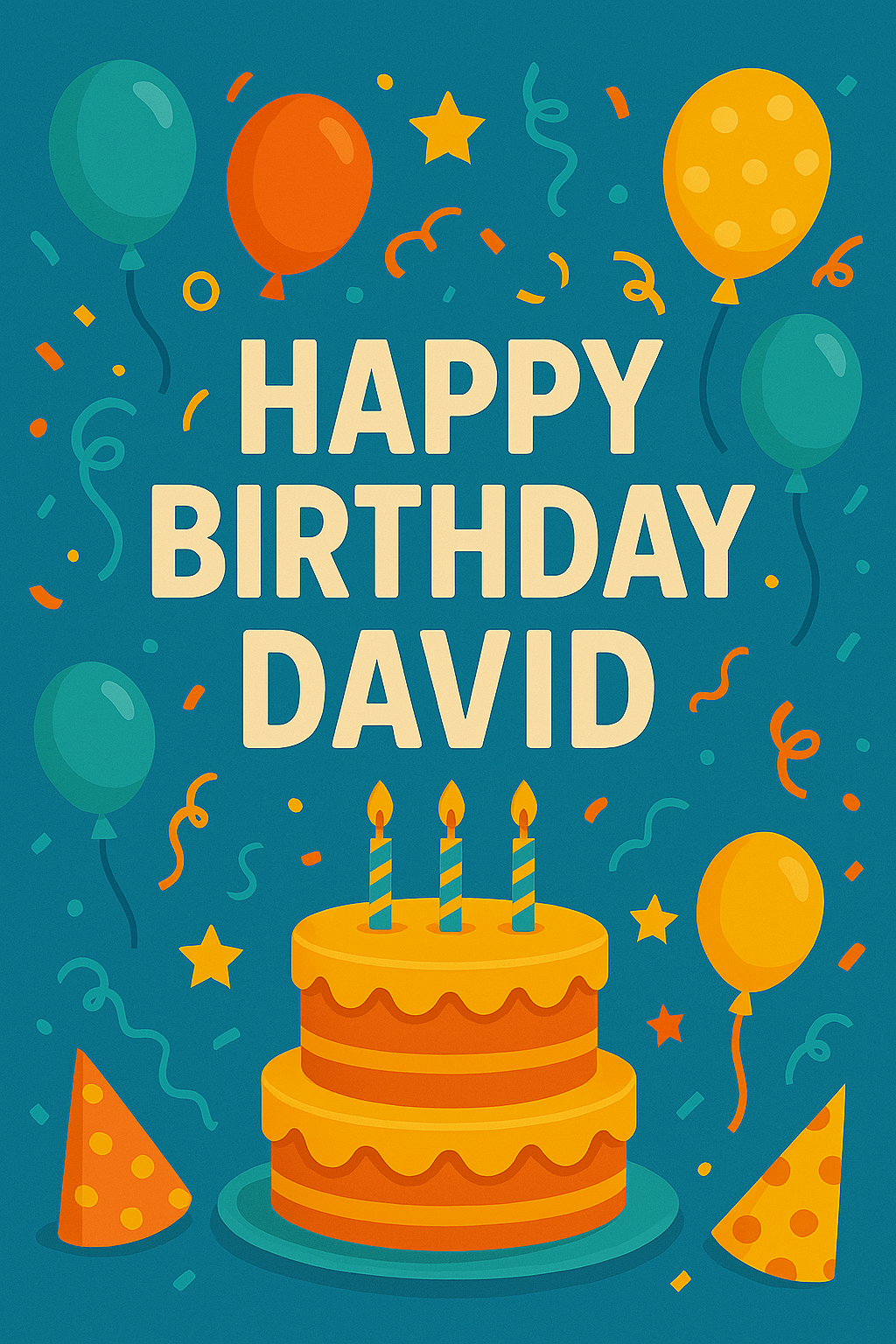 Happy Birthday David – Eco-Friendly Digital Video Card to Send Instantly