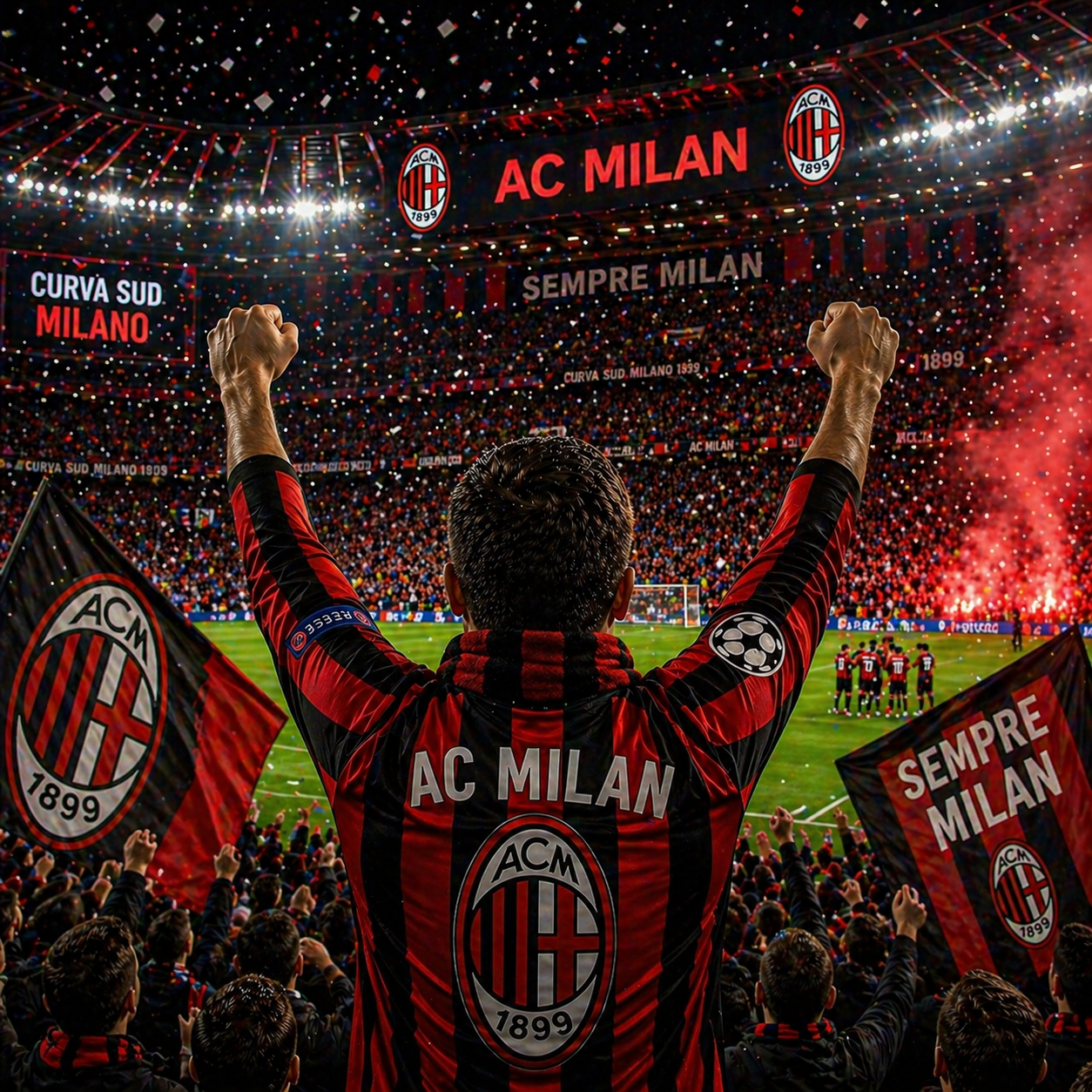 What a Win AC Milan Fan – Football Celebration Video for WhatsApp