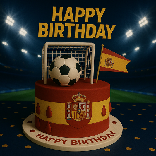 Soccer Happy Birthday Spain Supporter