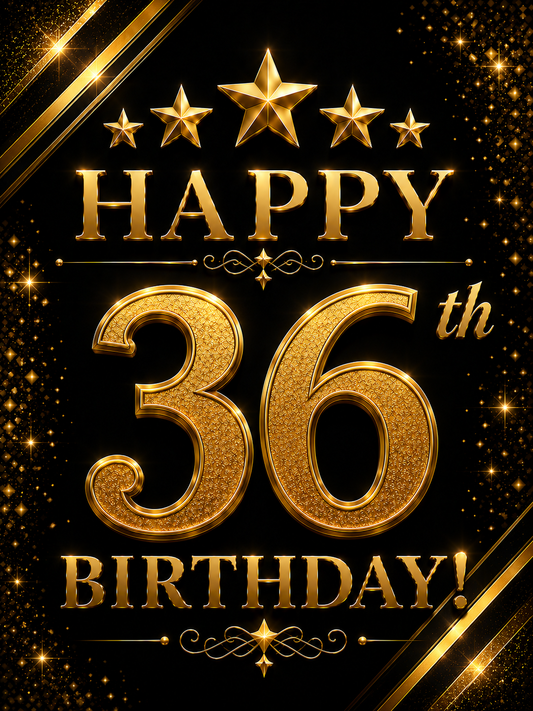Happy 36th Birthday – Milestone Birthday Video Message for WhatsApp