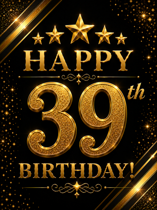 Happy 39th Birthday – Milestone Birthday Video Message for WhatsApp
