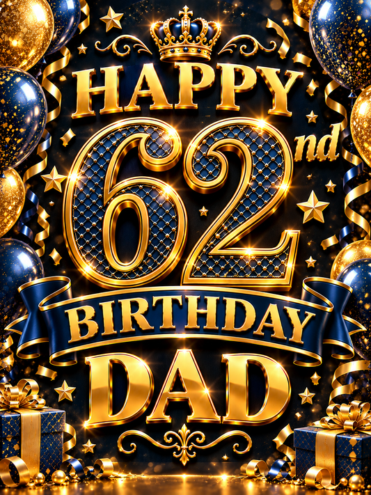 Happy 62nd Birthday Dad – Birthday Video Message for Email