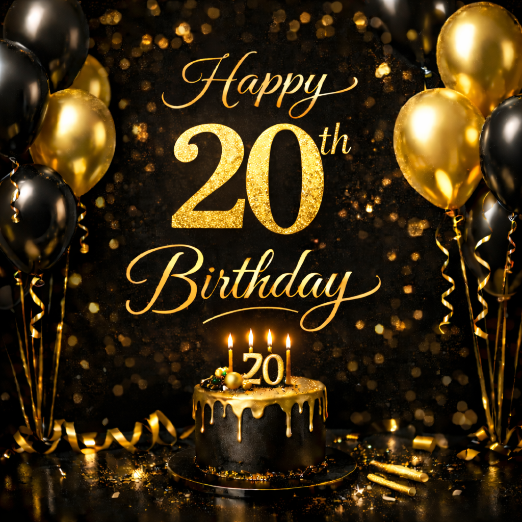 Happy 20th Birthday – Video Message on WhatsApp (Instant Download)