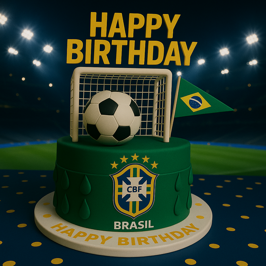 Soccer Happy Birthday Brazil Supporter
