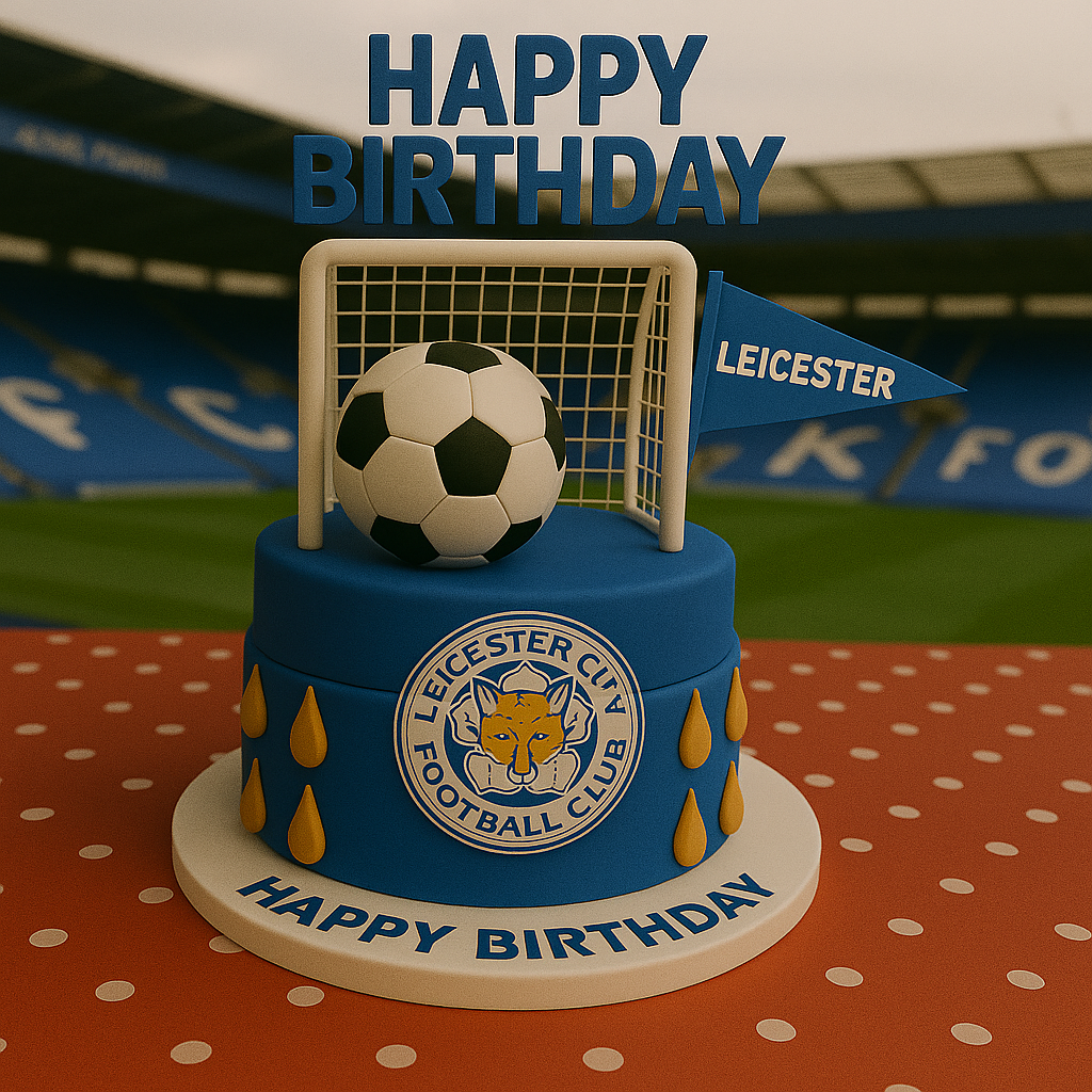 Soccer Happy Birthday Leicester City Supporter