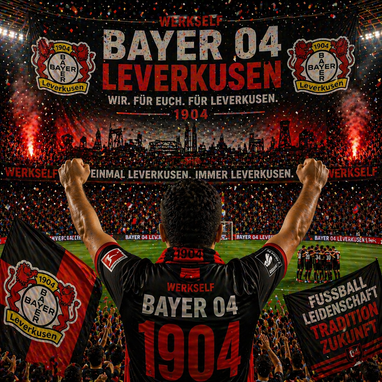 Brilliant Win Bayer Leverkusen Fan – Football Celebration Video for WhatsApp