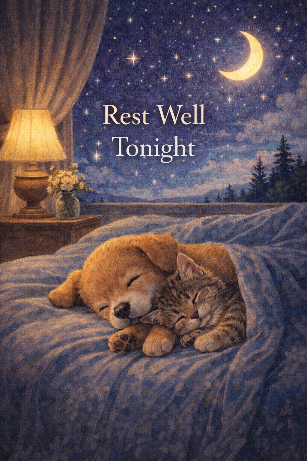 Rest Well Tonight – Calm Good Night Video Message to Share on WhatsApp