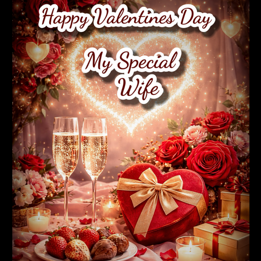Valentine’s Day Special Video Message to My Wife – Send Instantly Online