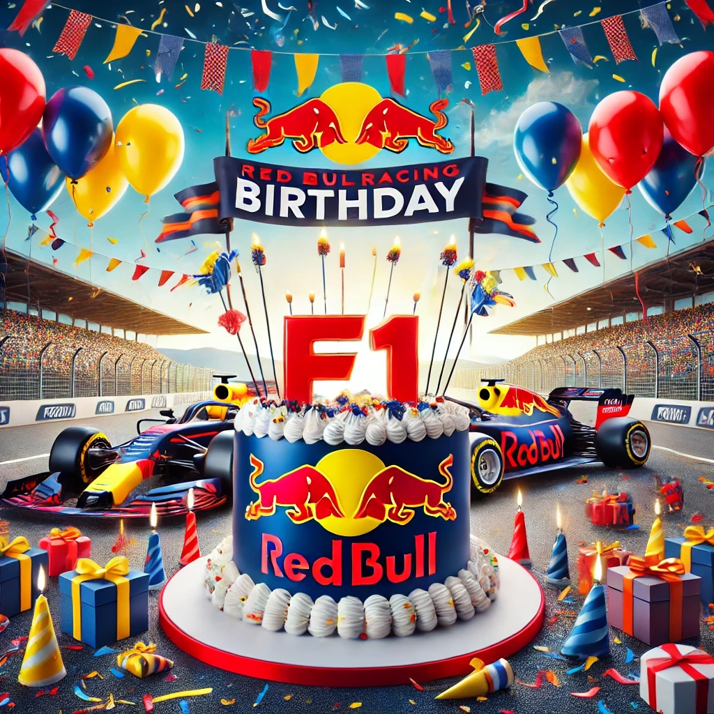 F1 Happy Birthday Red Bull Racing Fan Card