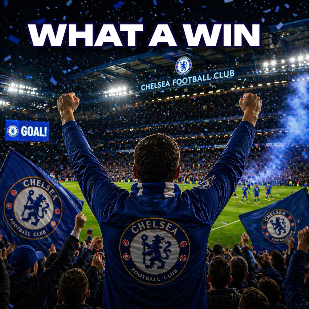 Great Win Chelsea Fan – Football Celebration Video to Share on WhatsApp