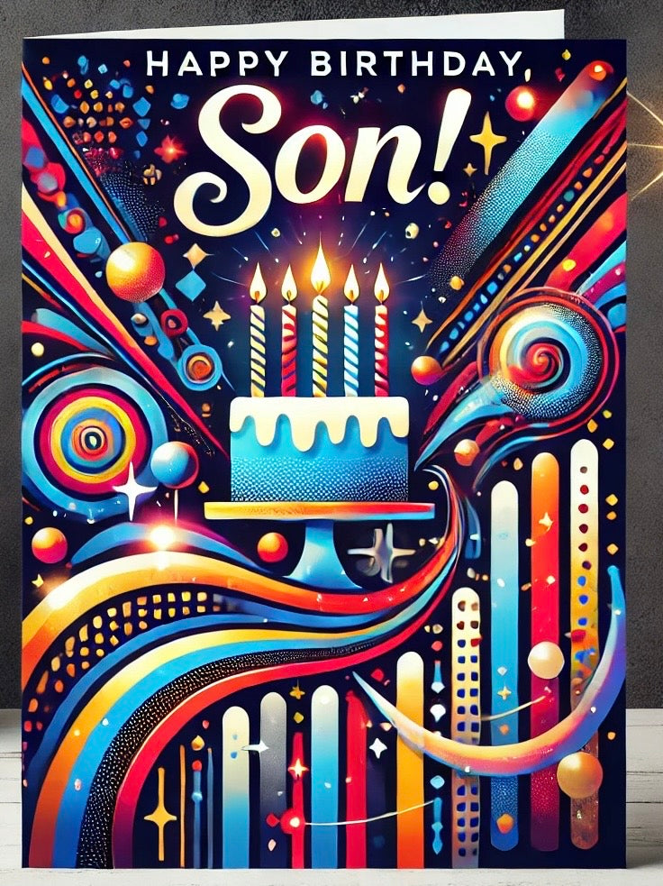 Happy Birthday Son This card can be sent instantly via Email,WhatsApp