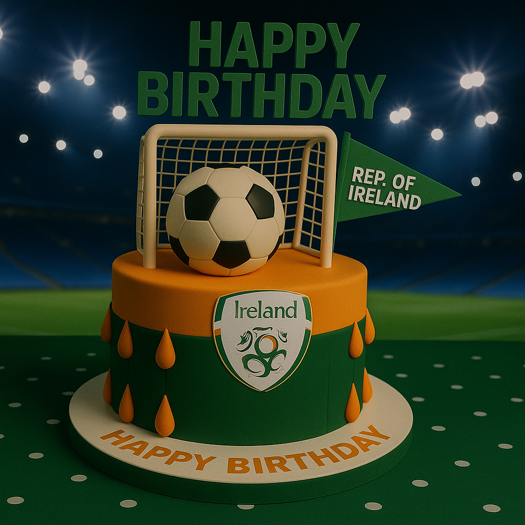 Happy Birthday to an Amazing Republic of Ireland Football Fan – Send Instantly Online