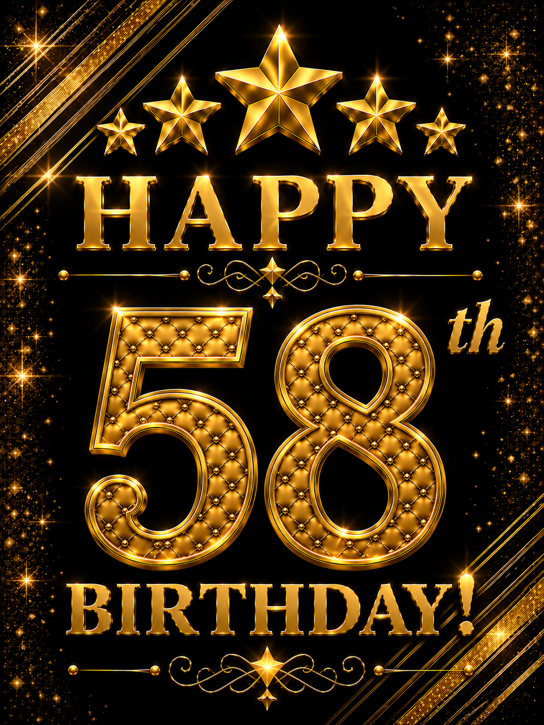 Happy 58th Birthday – Birthday Video Message for WhatsApp