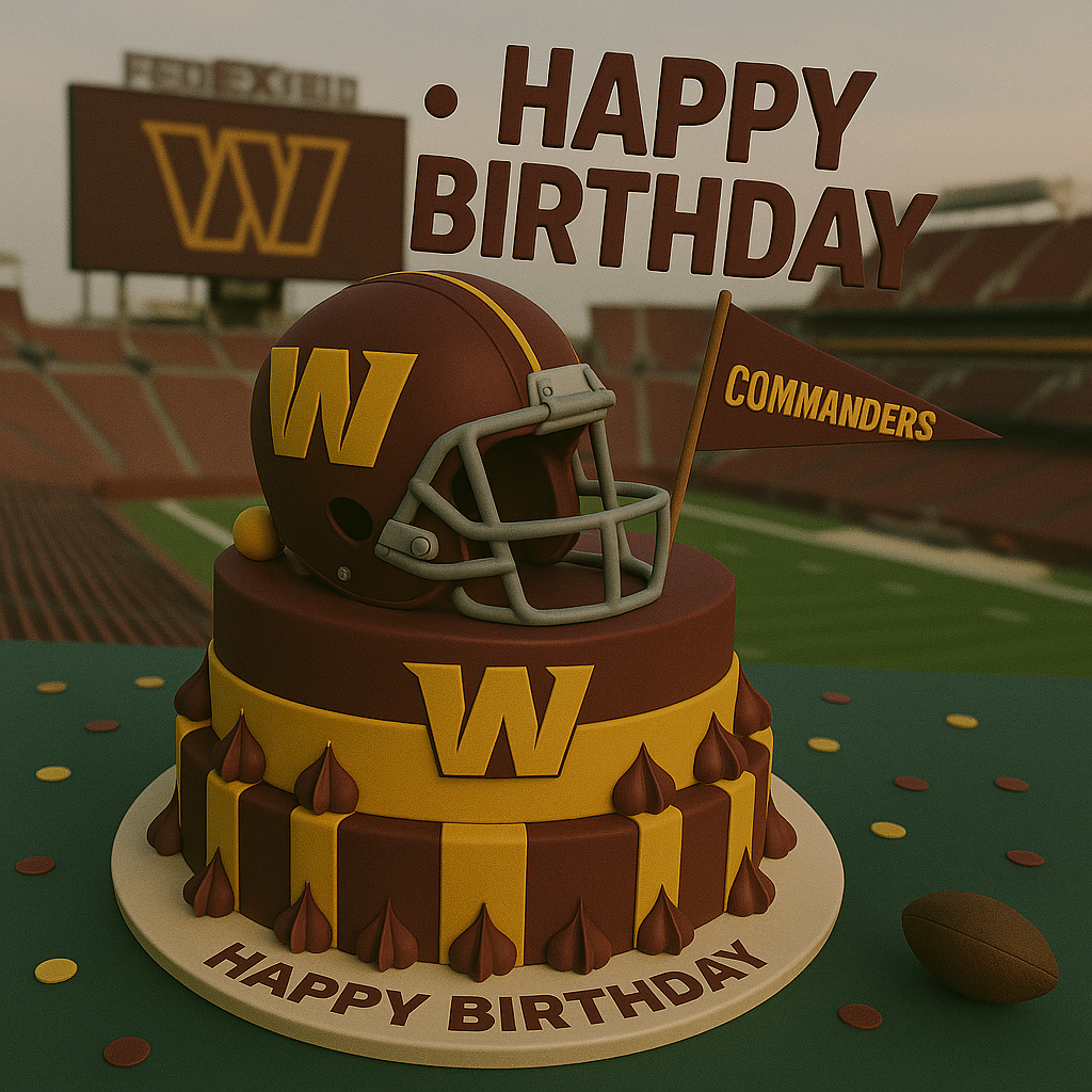 Washington Commanders Supporter Happy Birthday Video Message