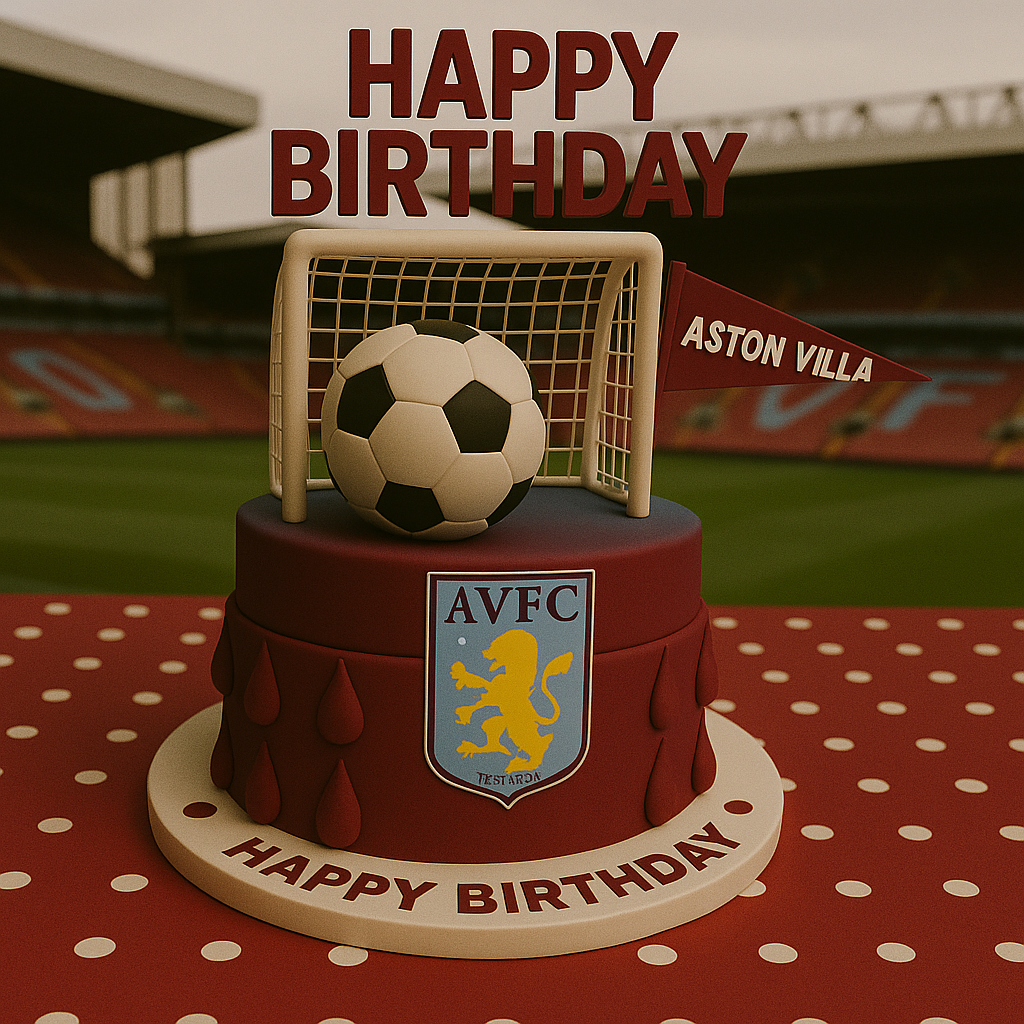 Soccer Happy Birthday Aston Villa Supporter