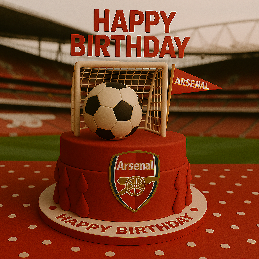Soccer Happy Birthday Arsenal Supporter