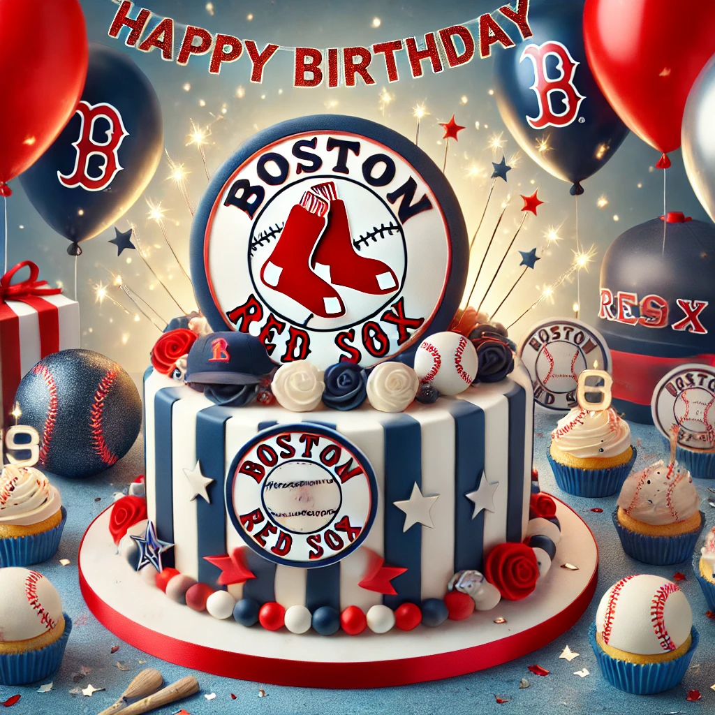 Baseball Happy Birthday Boston Red Sox Supporter