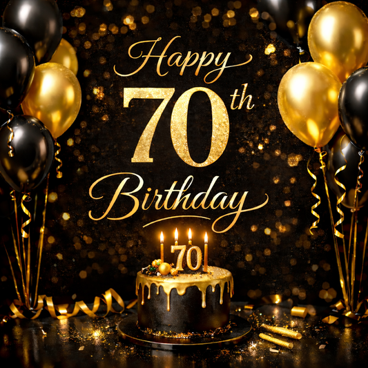 Happy 70th Birthday Video Card – Send a Personal Video Message Instantly via WhatsApp