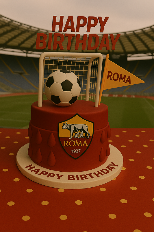 Soccer Happy Birthday A.S.Roma Supporter